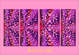 中式镂空花型 底纹边框 雕刻花