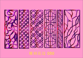 中式镂空花型 底纹边框 雕刻花