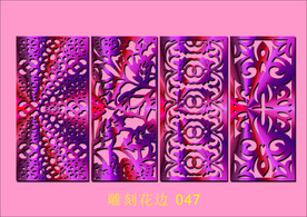 中式镂空花型 底纹边框 雕刻花