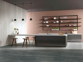 仿古砖瓷砖空间效果图