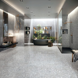 仿古砖瓷砖空间效果图