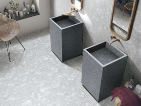 仿古砖瓷砖空间效果图