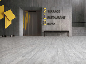 仿古砖瓷砖空间效果图