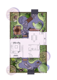 日式庭院景观设计平面图