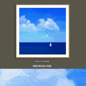 抽象油画装饰画轻奢手绘极简画