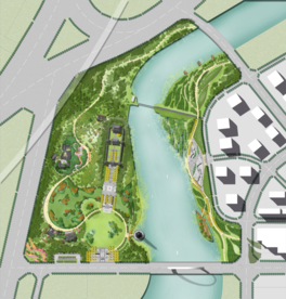 滨水公园景观设计平面图