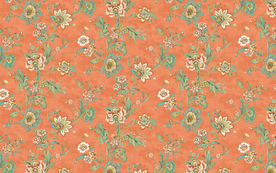 手绘欧式孔雀花鸟