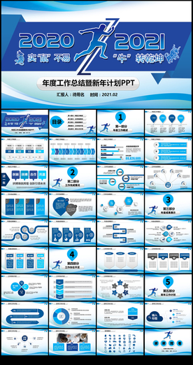 年终工作总结新年工作计划PPT