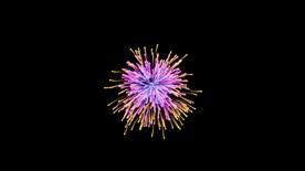 彩色烟花爆开视频