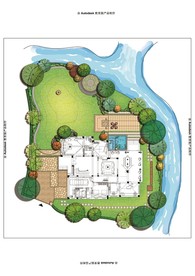 别墅庭院景观设计平面图