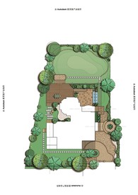 别墅庭院景观设计平面图