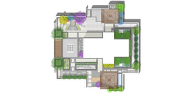 别墅庭院景观设计平面图