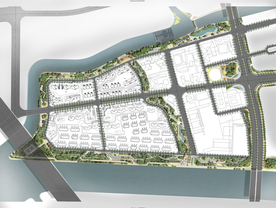 道路河道景观规划设计平面图