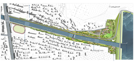 河道景观规划设计平面图