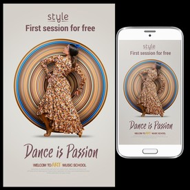 弗朗明哥培训海报图片