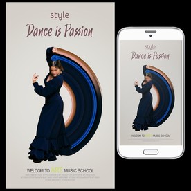 舞蹈培训学校海报图片