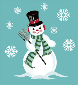 圣诞节图案雪人