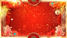 2021新年视频素材 红色大气