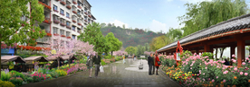 城市街道花境绿化景观设计