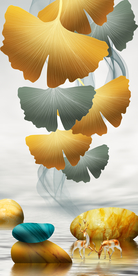 银杏叶麋鹿玄关