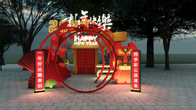 2021牛年春节美陈商场DP