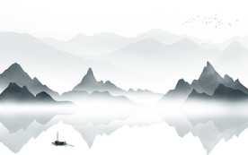 中国风意境新山水画 TIF分层