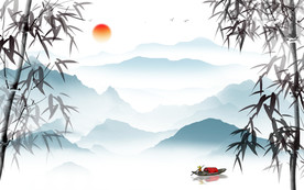 高清 意境新山水画 TIF分层