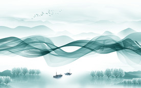 中式轻奢新山水画 TIF分层