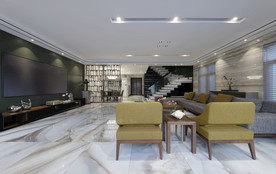 岩板瓷砖空间效果图