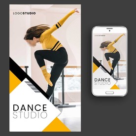 现代舞培训招生海报图片