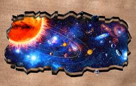 宇宙星空立体画