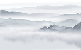 最新客厅山水画 文件分层画