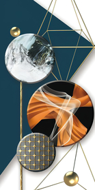 抽象几何图形装饰画