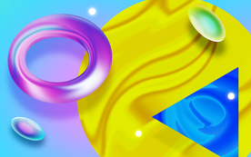 黄色渐变电商背景