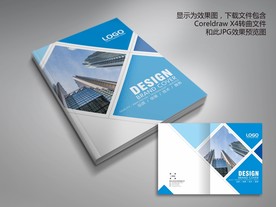 几何型科技公司画册封面