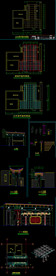 屋顶花园廊架木结构施工图