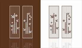 新中式梅竹铁艺雕花