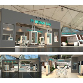 简洁玻璃橱窗展台