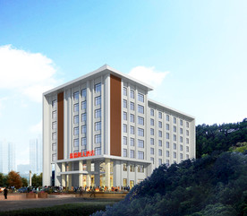 酒店建筑外观设计案例效果图