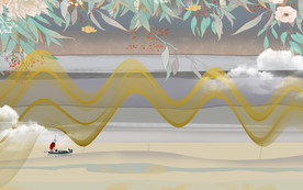 欧式 现代装饰画 TIF分层