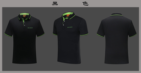 翻领polo短袖T恤样机图片