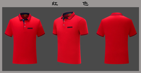 翻领polo短袖T恤样机图片