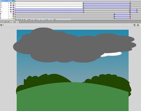 晴天变阴天的动画效果cs6