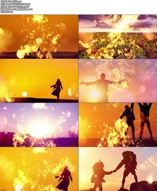 歌曲红日舞台背景视频