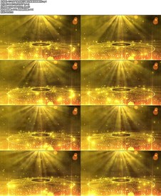 大气金色粒子舞台背景视频素材