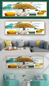 轻奢中国风山水画