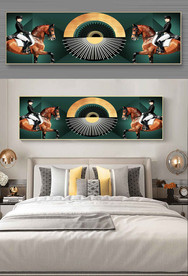 质感高档床头画