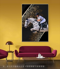 酒店贵族高档马装饰画