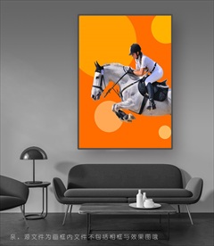 简约马术装饰画