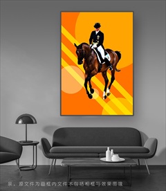 马术装饰画